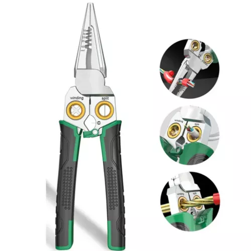 9-in-1 Wire Strippers with Electrical Tester